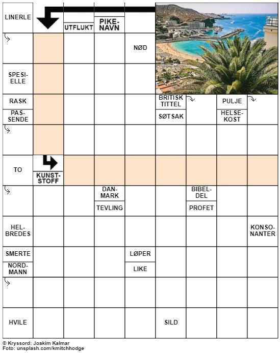 Dagens kryssord – 14. Mars - 2022