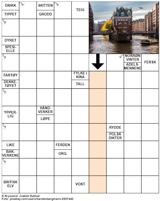 Dagens kryssord – 31. Mars - 2022