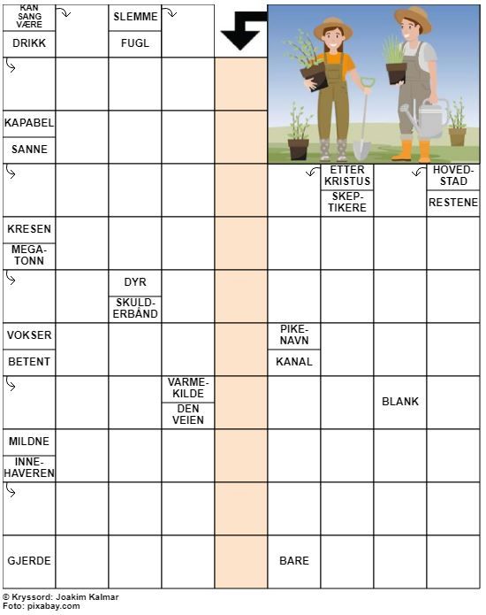 Dagens kryssord – 20. April- 2022