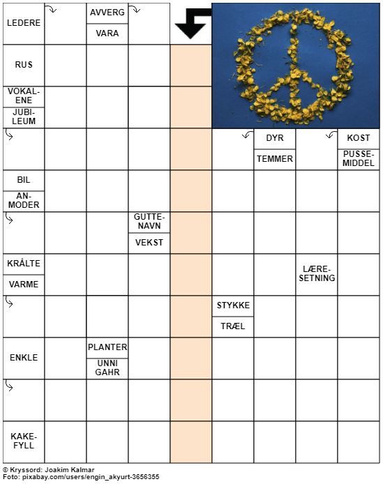Dagens kryssord – 2. Mai - 2022