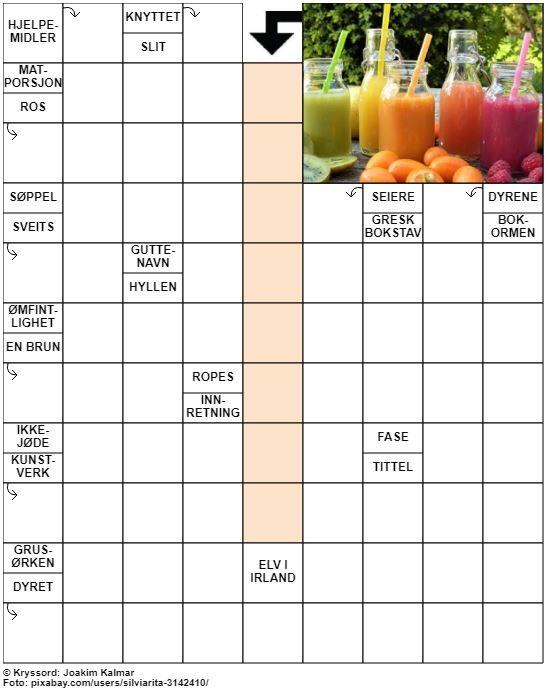 Dagens kryssord – 4. Mai - 2022
