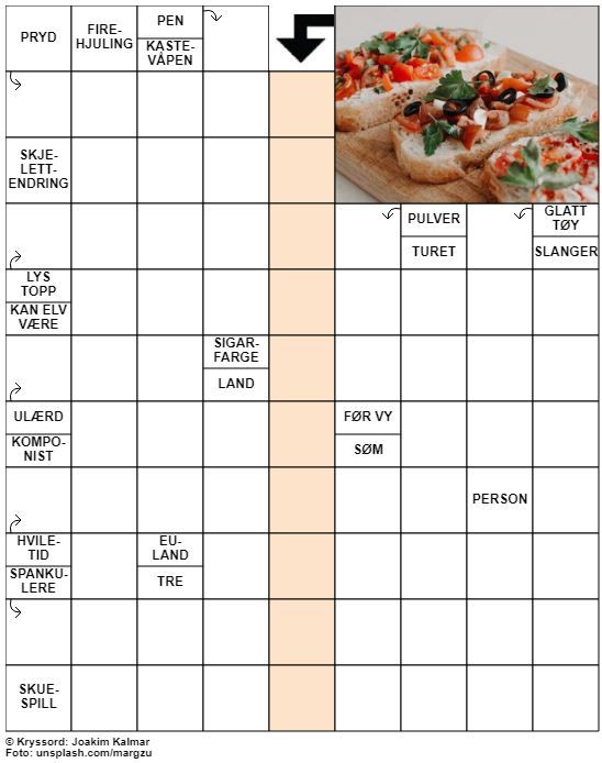 Dagens kryssord – 25. Mai - 2022