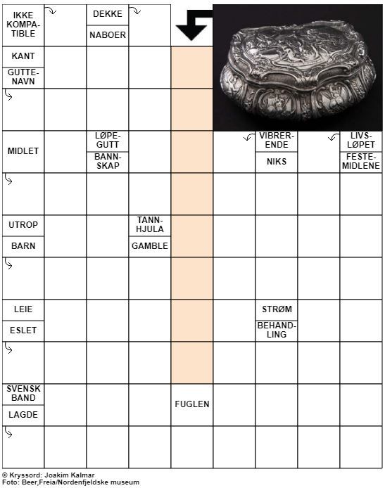 Dagens kryssord – 1. August - 2022