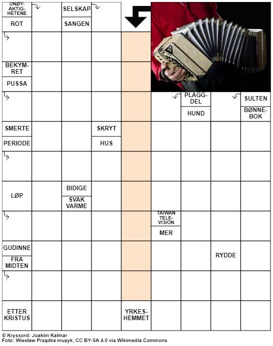 Dagens kryssord – 5. Juli - 2022