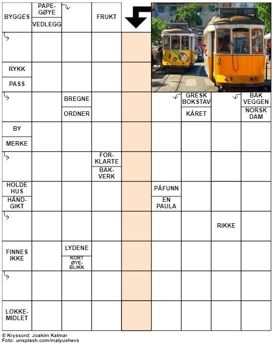 Dagens kryssord – 10. Juli - 2022