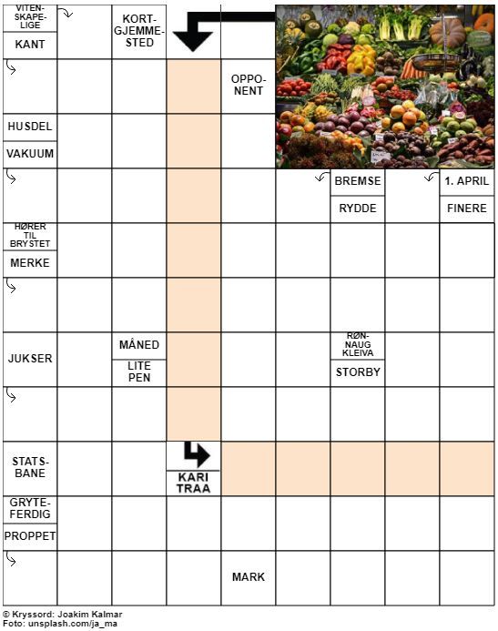 Dagens kryssord – 12. Juli - 2022