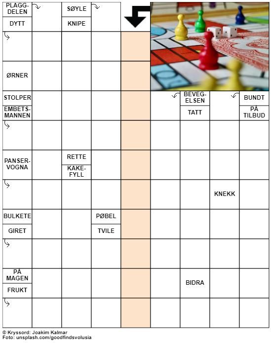 Dagens kryssord – 3. August - 2022