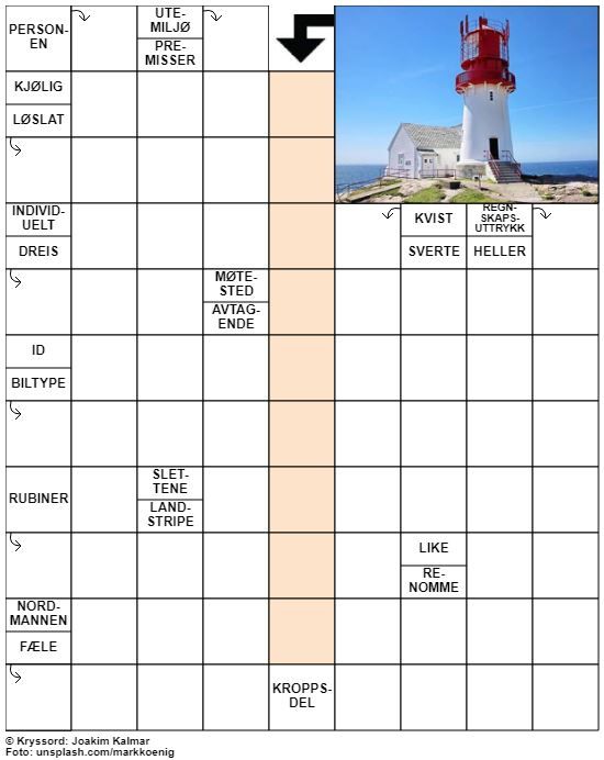 Dagens kryssord – 9. August - 2022
