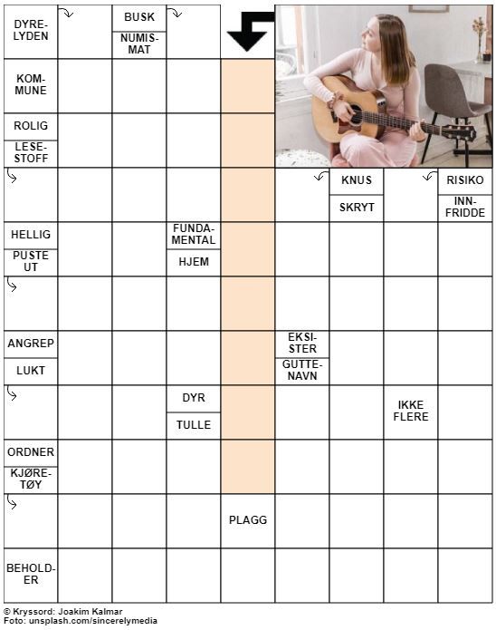 Dagens kryssord – 12. August - 2022