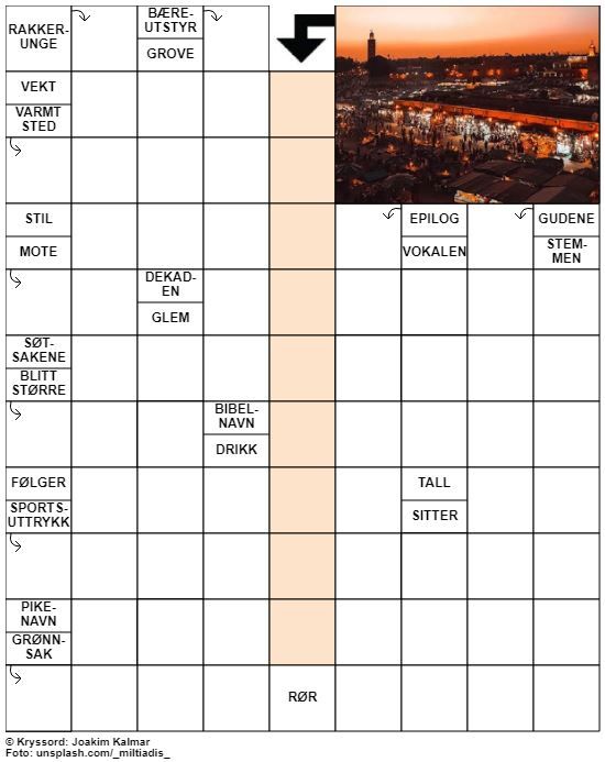 Dagens kryssord – 20. August - 2022