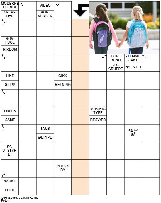 Dagens kryssord – 24. August - 2022