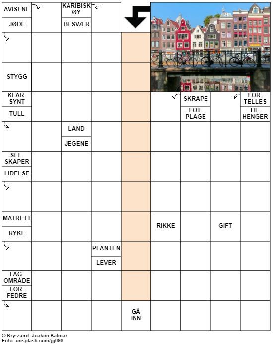 Dagens kryssord – 26. August - 2022