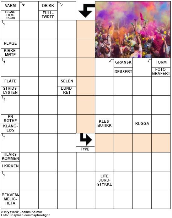 Dagens kryssord – 1. Oktober - 2022