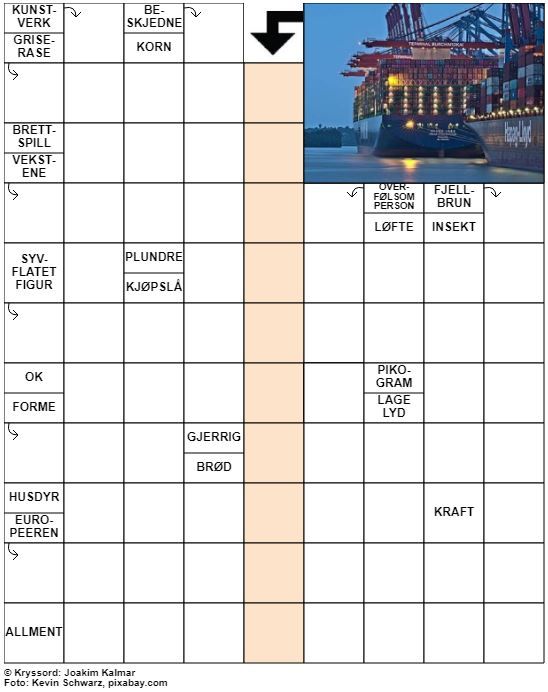 Dagens kryssord – 2. September - 2022