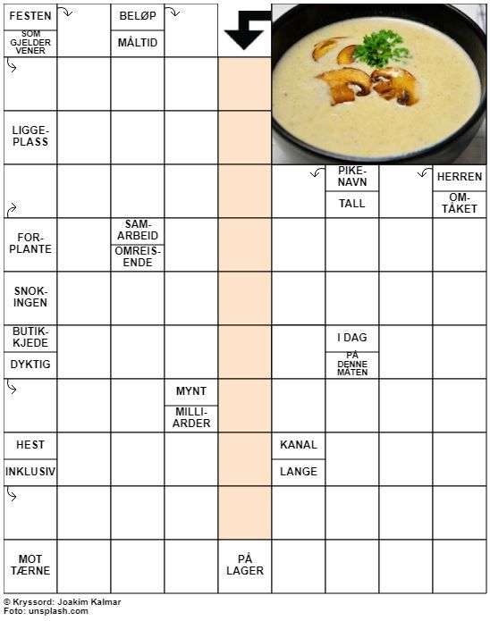 Dagens kryssord – 3. Oktober - 2022
