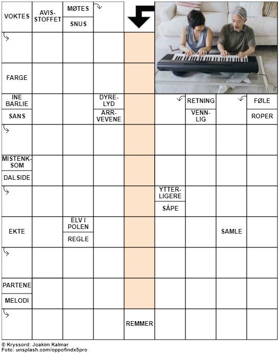 Dagens kryssord – 4. September - 2022