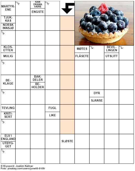 Dagens kryssord – 4. Oktober - 2022