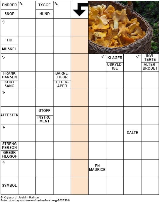 Dagens kryssord – 6. September - 2022