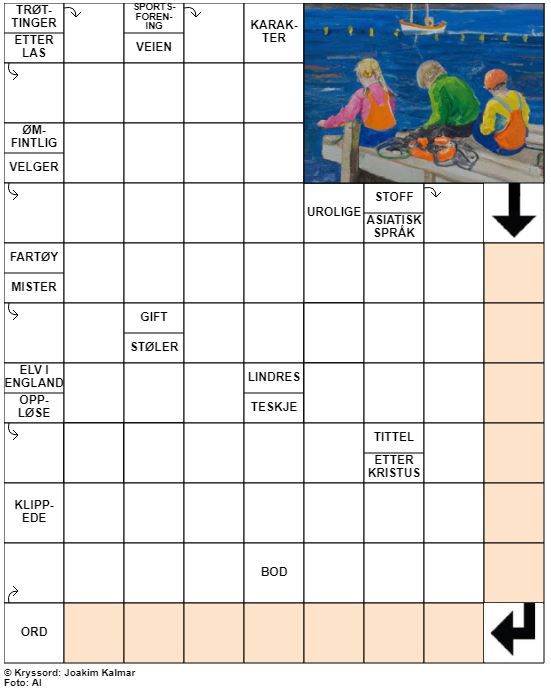 Dagens kryssord – 16. September - 2022