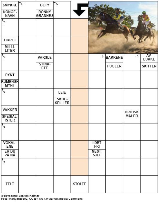 Dagens kryssord – 27. September - 2022