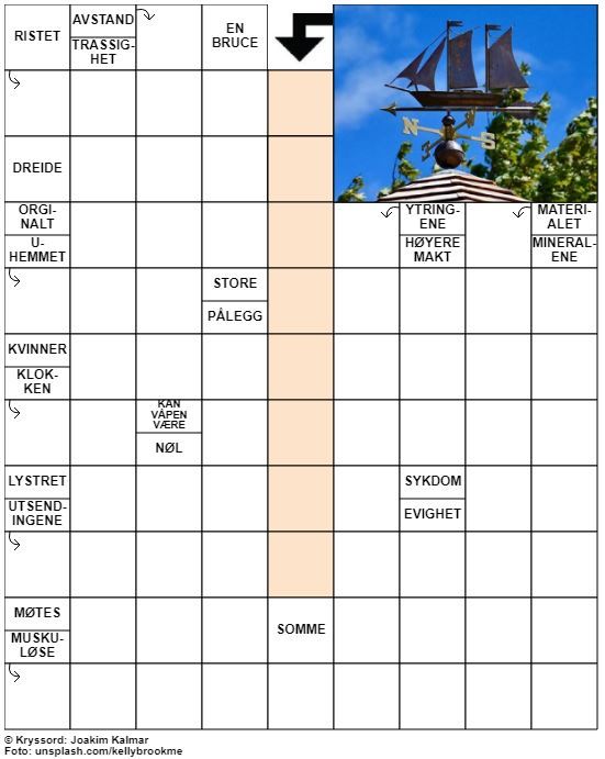 Dagens kryssord – 1. November - 2022