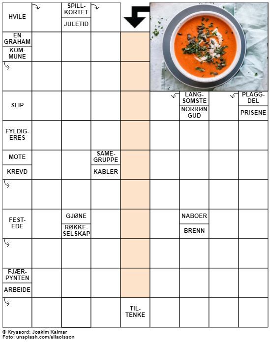 Dagens kryssord – 21. Oktober - 2022