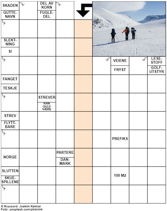 Dagens kryssord – 14. November - 2022