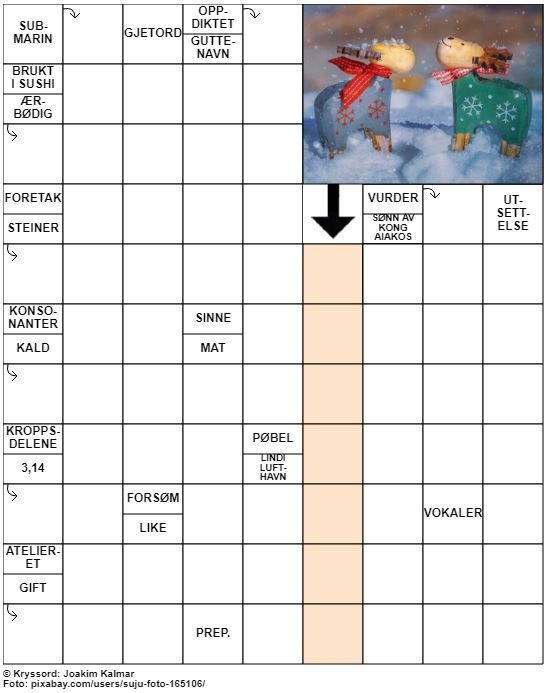 Dagens kryssord – 21. November - 2022