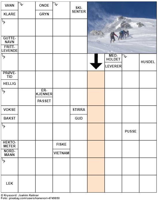 Dagens kryssord – 25. November - 2022