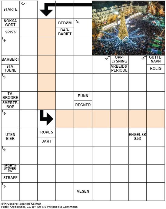 Dagens kryssord – 26. November - 2022