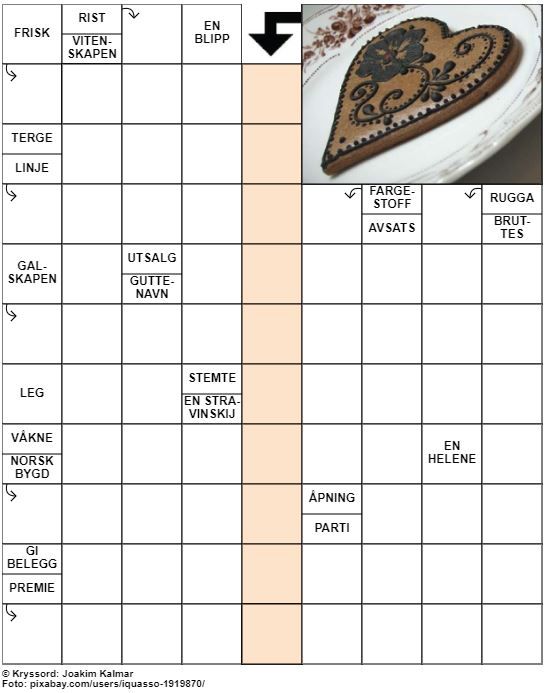 Dagens kryssord – 26. Desember - 2022