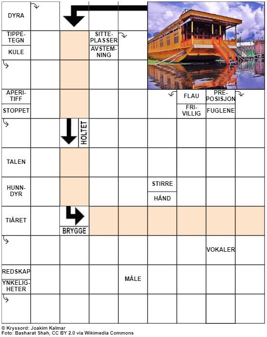 Dagens kryssord – 6. Januar - 2023