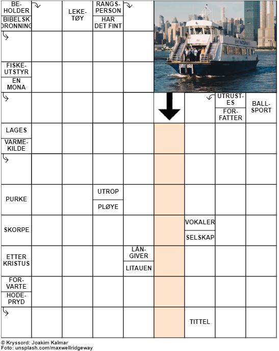 Dagens kryssord – 16. Januar - 2023