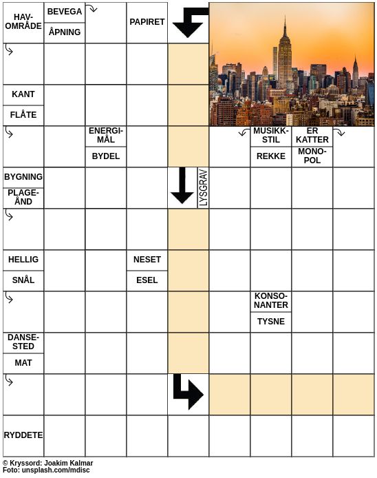 Dagens kryssord – 22. Januar - 2023