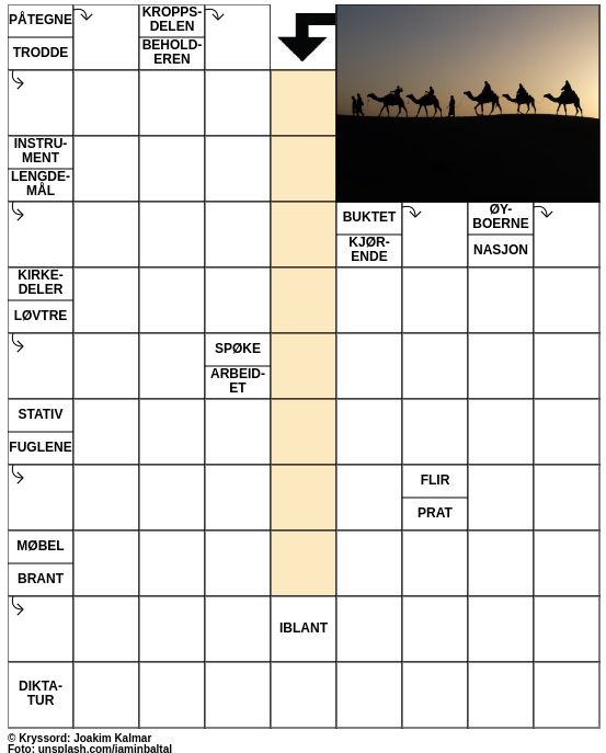 Dagens kryssord – 30. Januar - 2023