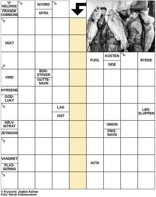 Dagens kryssord – 17. Februar - 2023