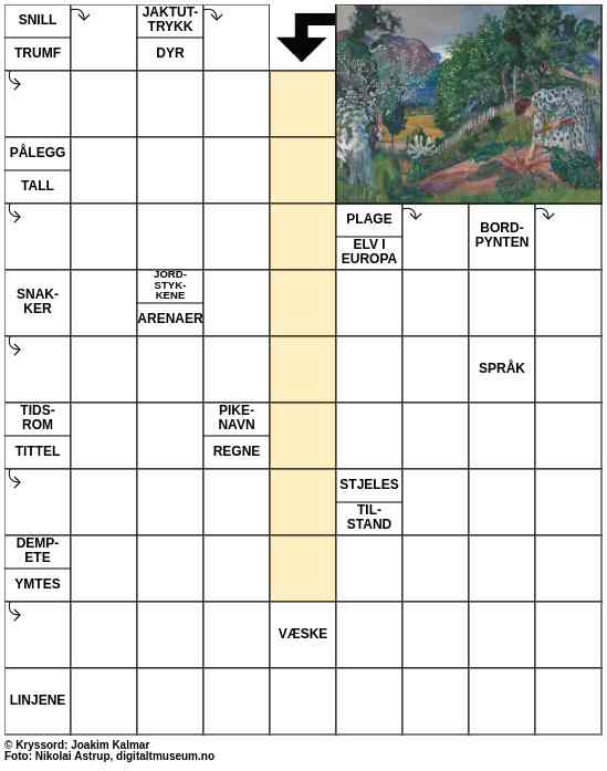 Dagens kryssord – 17. April - 2023