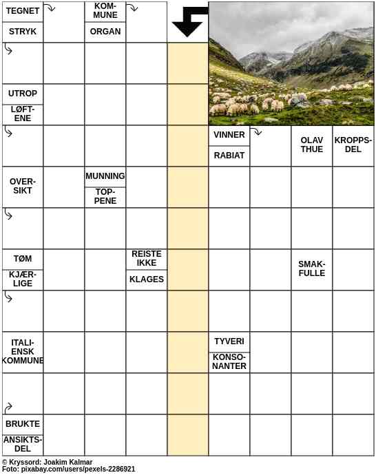Dagens kryssord – 18. April - 2023