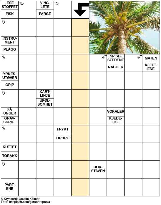 Dagens kryssord – 20. April - 2023