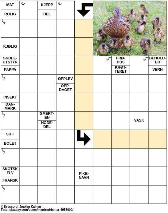 Dagens kryssord – 21. April - 2023