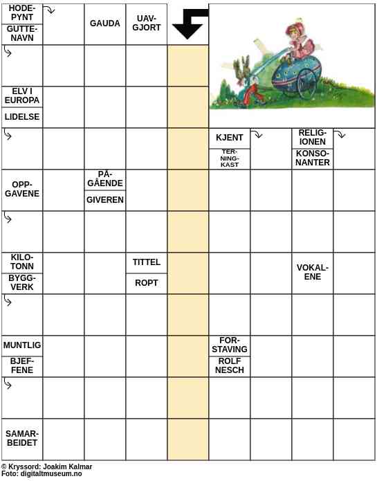 Dagens kryssord – 5. April - 2023