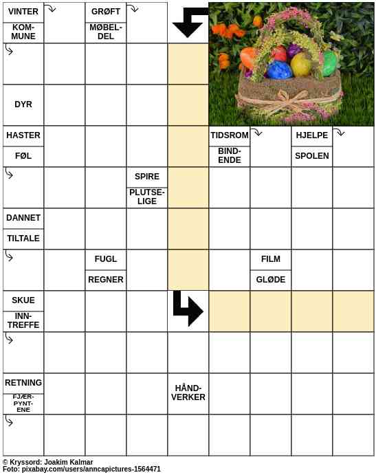 Dagens kryssord – 10. April - 2023