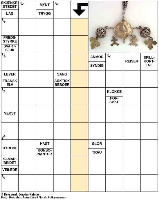 Dagens kryssord – 5. Mai - 2023
