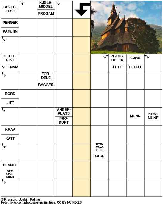 Dagens kryssord – 14. Mai - 2023