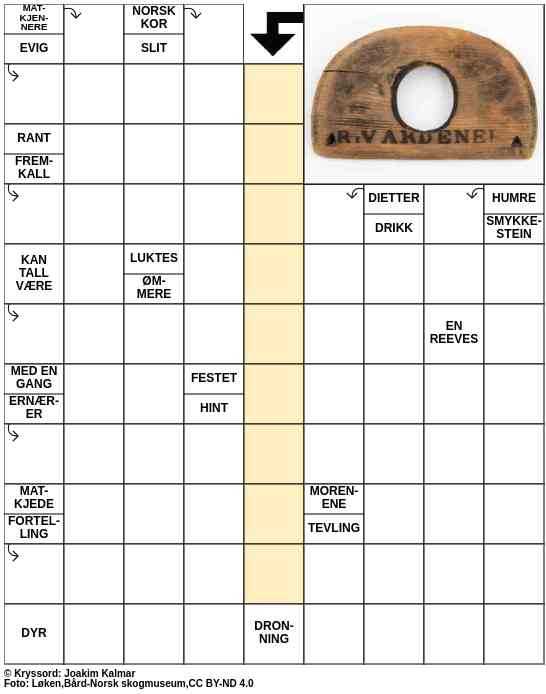 Dagens kryssord – 15. Mai - 2023