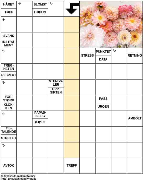 Dagens kryssord – 22. Mai - 2023
