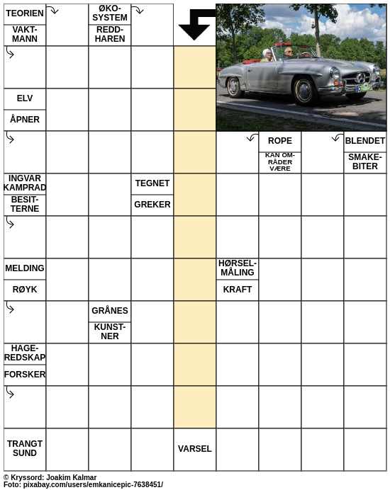 Dagens kryssord – 8. Juni - 2023