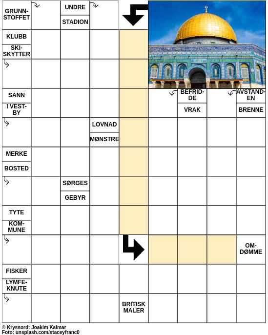 Dagens kryssord – 11. Juni - 2023