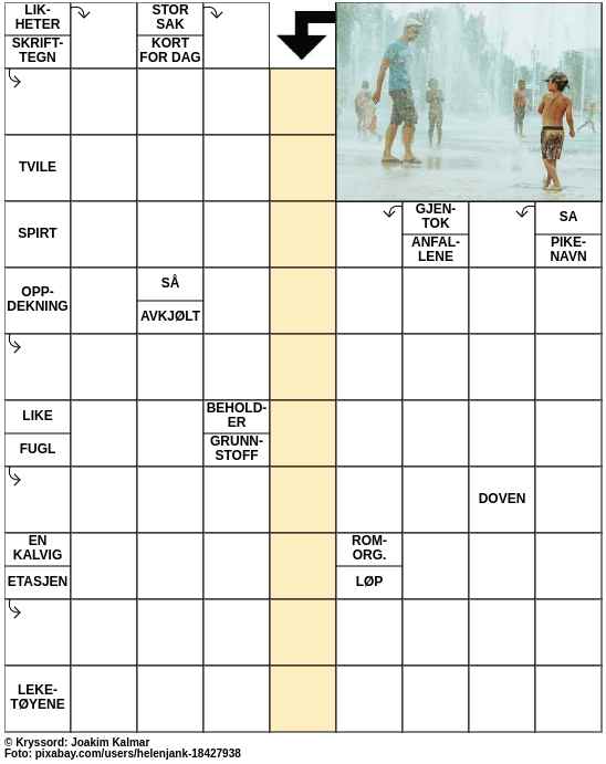 Dagens kryssord – 18. Juni - 2023