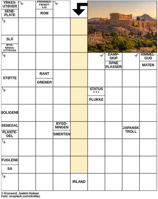 Dagens kryssord – 30. Juni - 2023